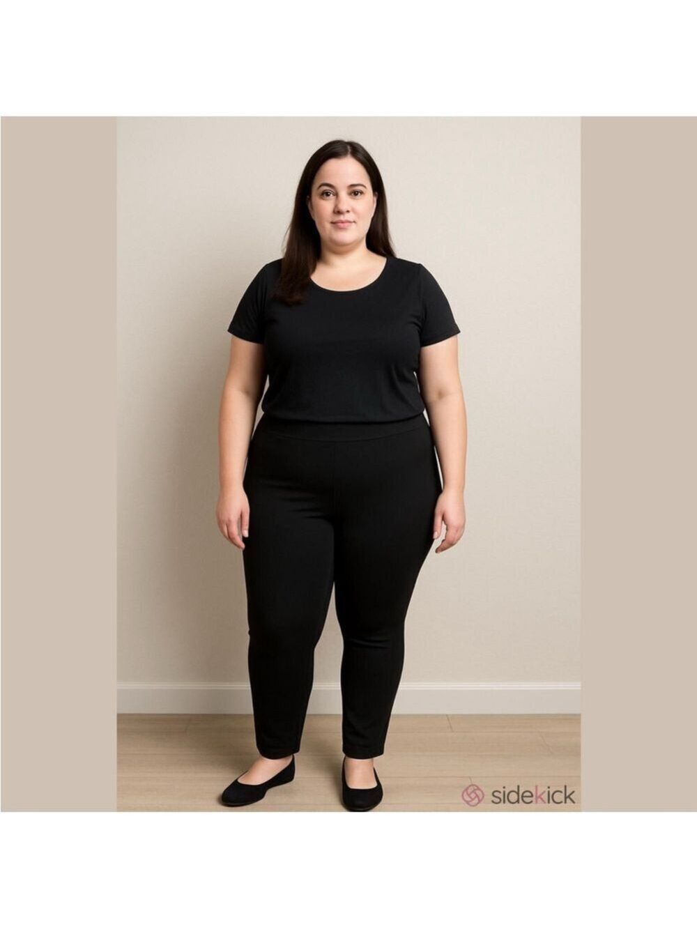 Hype Collection black outer seam detail skinny pants Woman’s size 1X